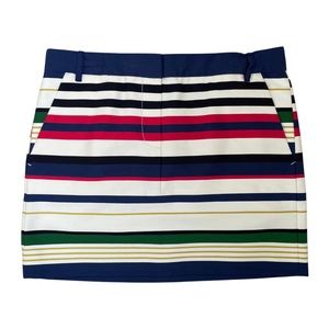 NWT - J.Crew Mini Skirt Cute Nautical Cotton Red Blue
Green Beige Stripes Size 4